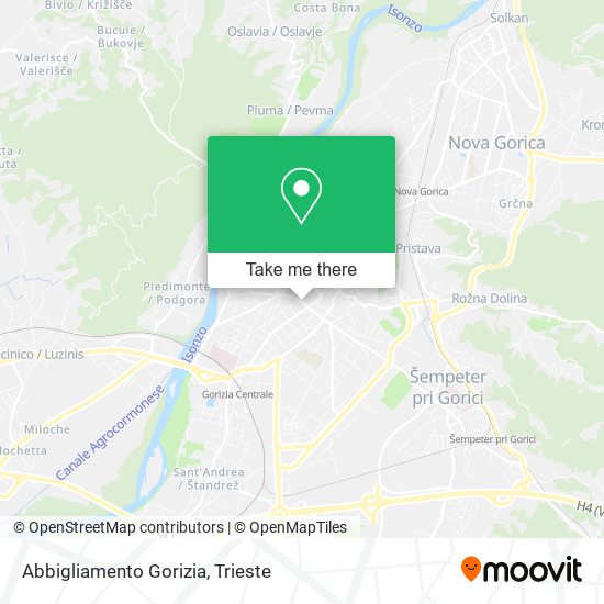 Abbigliamento Gorizia map