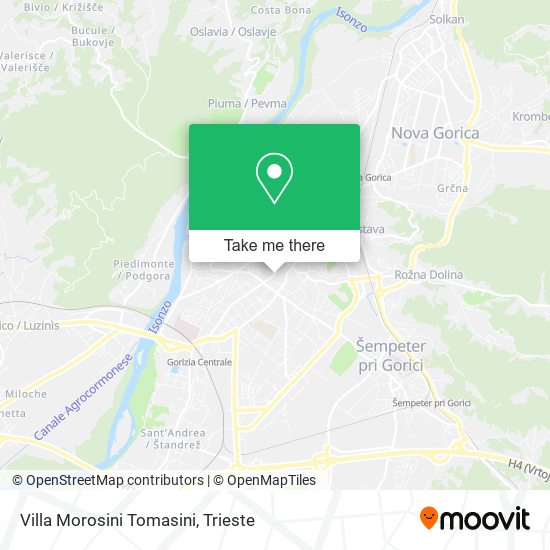 Villa Morosini Tomasini map
