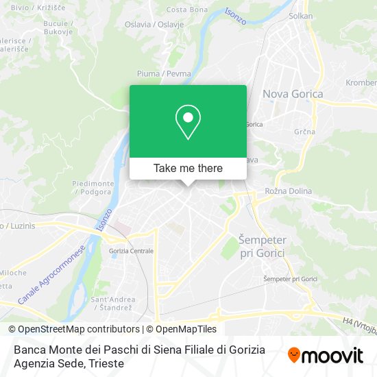 Banca Monte dei Paschi di Siena Filiale di Gorizia Agenzia Sede map