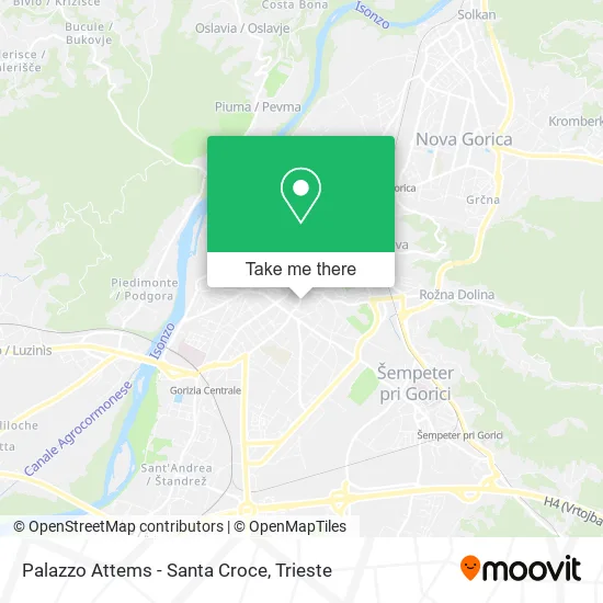 Palazzo Attems - Santa Croce map