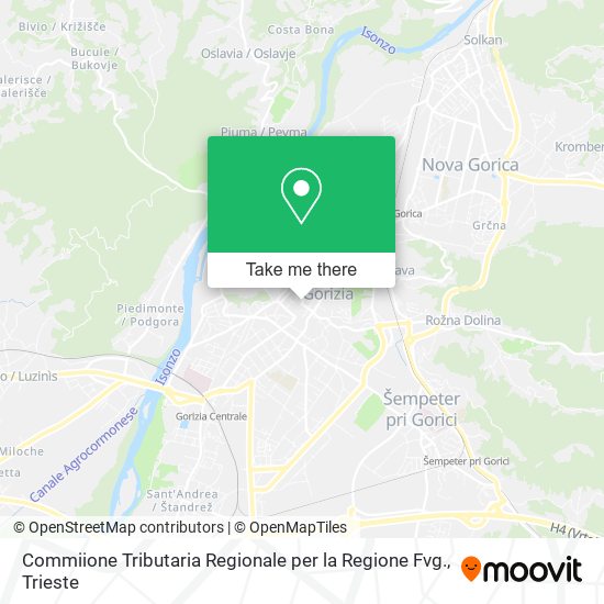 Commiione Tributaria Regionale per la Regione Fvg. map