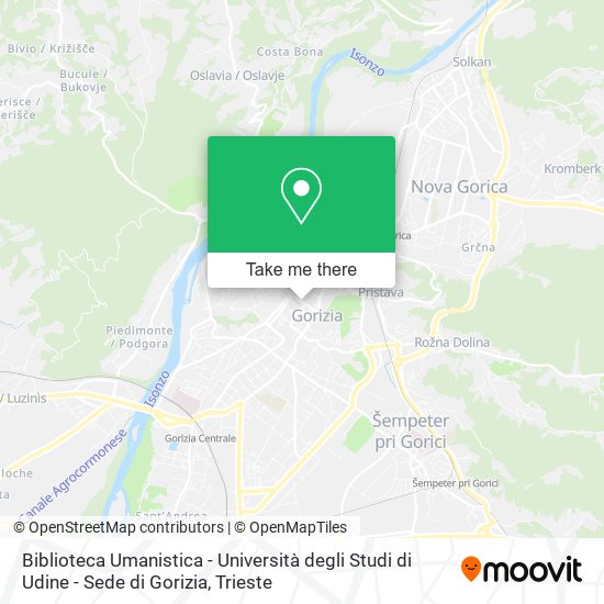 Biblioteca Umanistica - Università degli Studi di Udine - Sede di Gorizia map