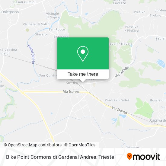 Bike Point Cormons di Gardenal Andrea map