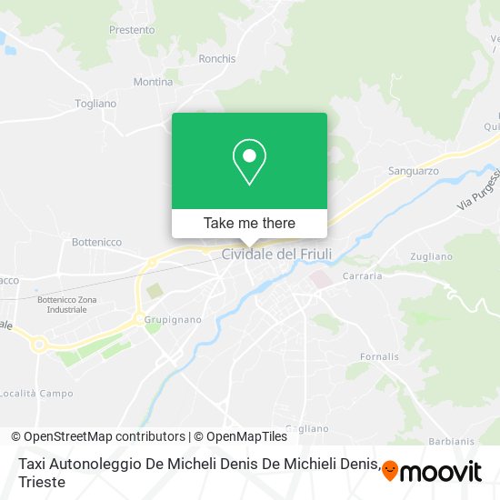 Taxi Autonoleggio De Micheli Denis De Michieli Denis map