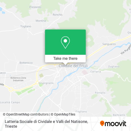 Latteria Sociale di Cividale e Valli del Natisone map