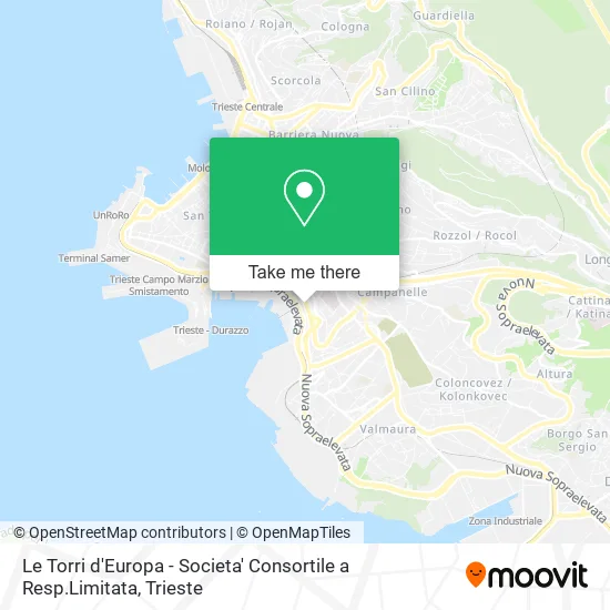 Le Torri d'Europa - Societa' Consortile a Resp.Limitata map