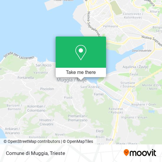 Comune di Muggia map