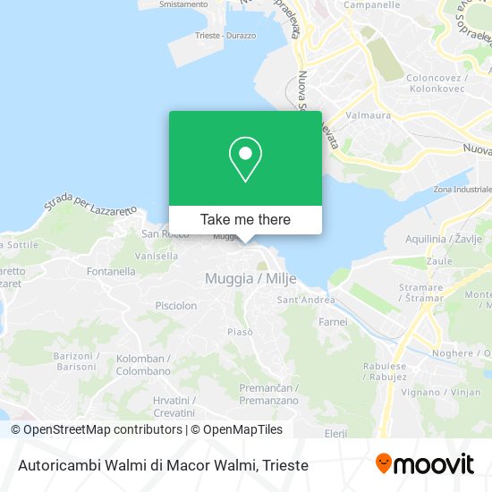 Autoricambi Walmi di Macor Walmi map