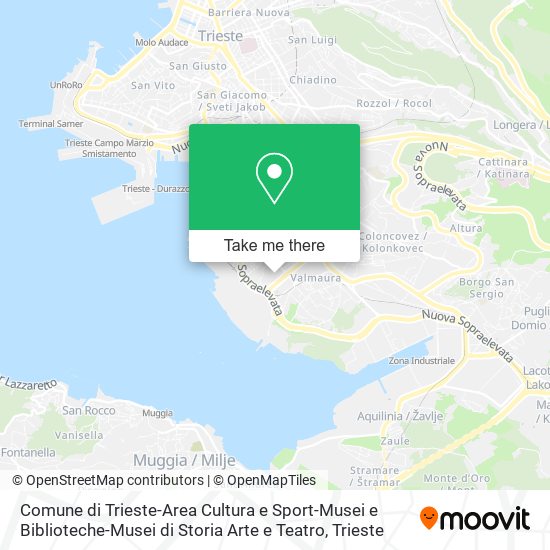 Comune di Trieste-Area Cultura e Sport-Musei e Biblioteche-Musei di Storia Arte e Teatro map