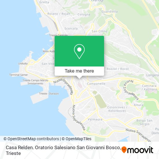 Casa Relden. Oratorio Salesiano San Giovanni Bosco map