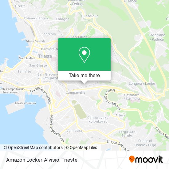 Amazon Locker-Alvisio map