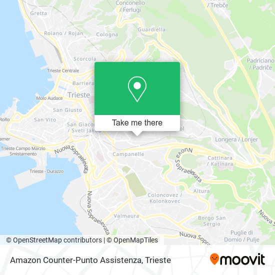 Amazon Counter-Punto Assistenza map