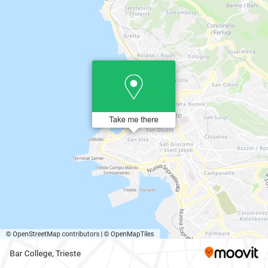 Bar College map