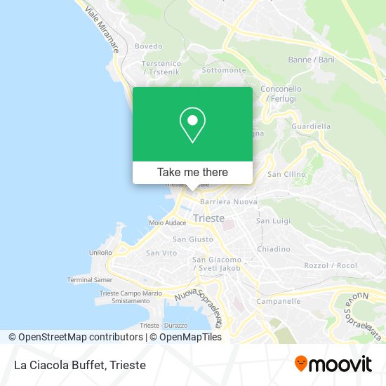 La Ciacola Buffet map