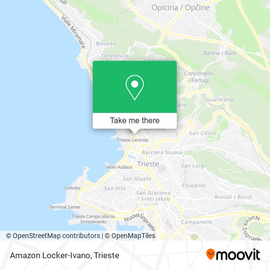 Amazon Locker-Ivano map