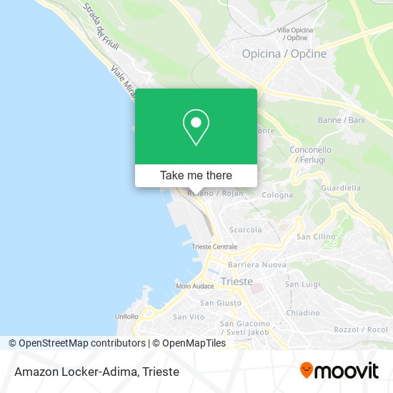 Amazon Locker-Adima map