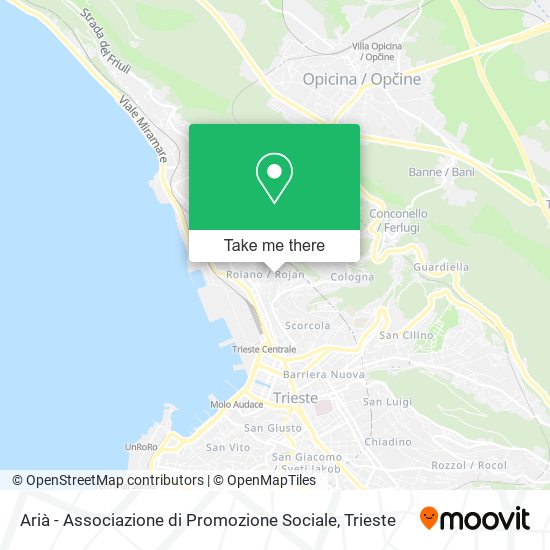 Arià - Associazione di Promozione Sociale map