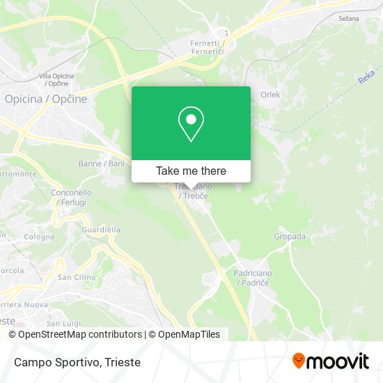 Campo Sportivo map