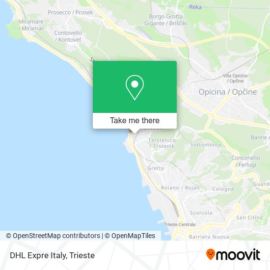 DHL Expre Italy map