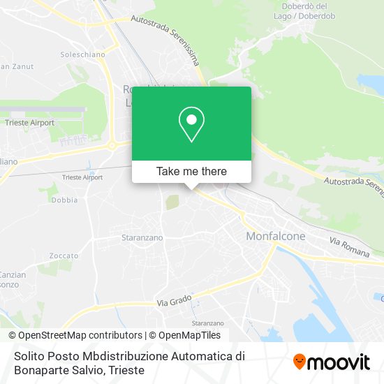 Solito Posto Mbdistribuzione Automatica di Bonaparte Salvio map