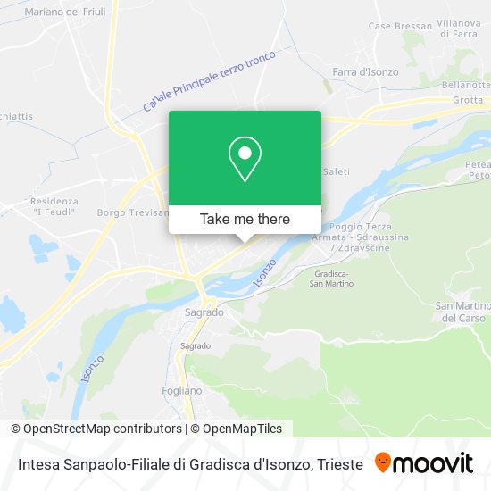 Intesa Sanpaolo-Filiale di Gradisca d'Isonzo map
