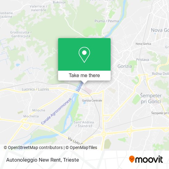 Autonoleggio New Rent map