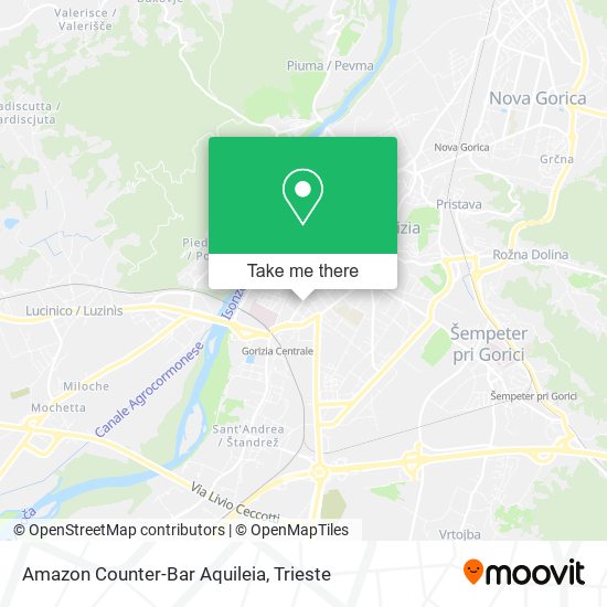 Amazon Counter-Bar Aquileia map