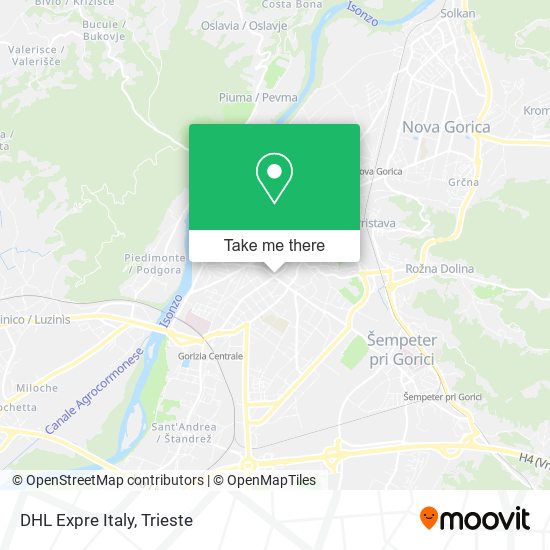 DHL Expre Italy map