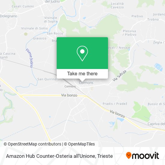 Amazon Hub Counter-Osteria all'Unione map