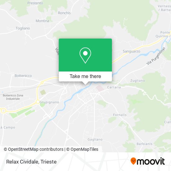 Relax Cividale map