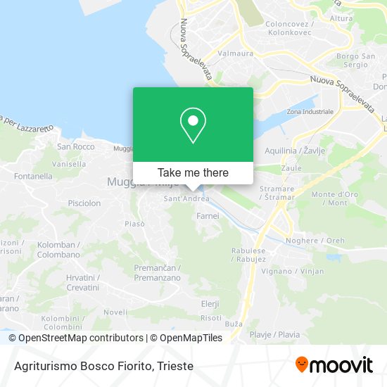 Agriturismo Bosco Fiorito map
