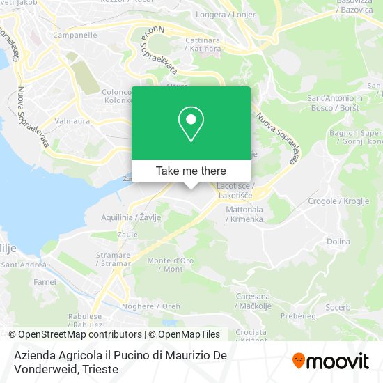 Azienda Agricola il Pucino di Maurizio De Vonderweid map