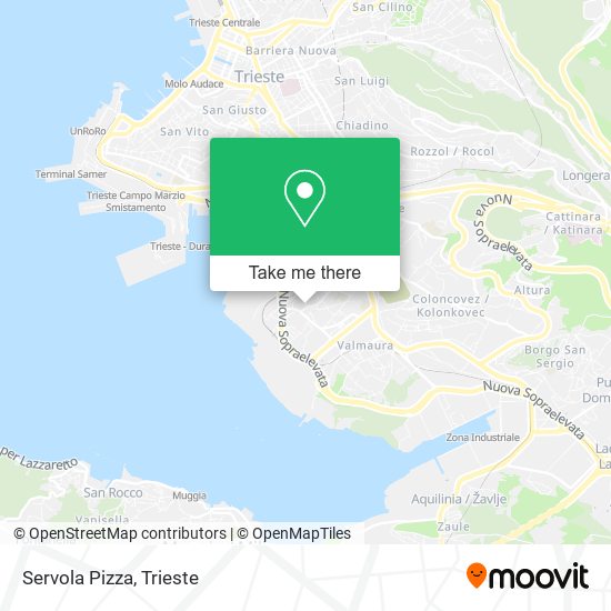 Servola Pizza map