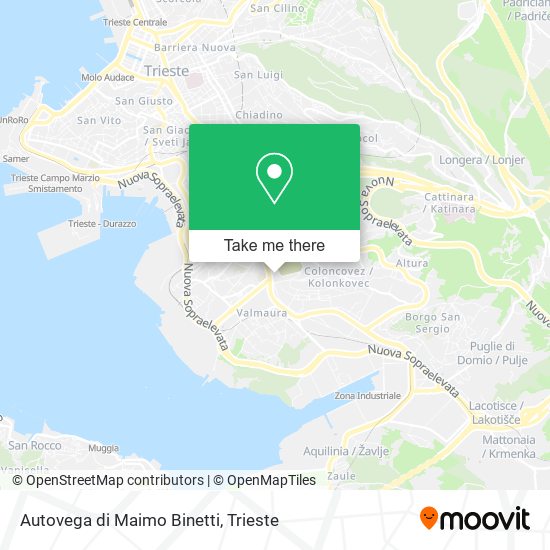 Autovega di Maimo Binetti map