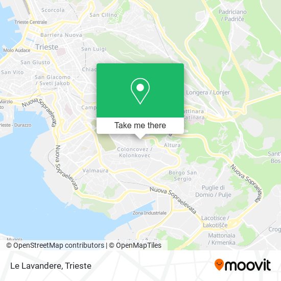 Le Lavandere map