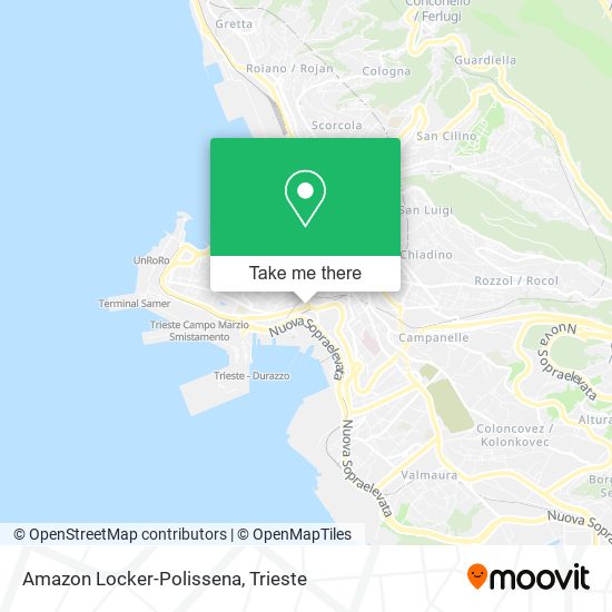 Amazon Locker-Polissena map