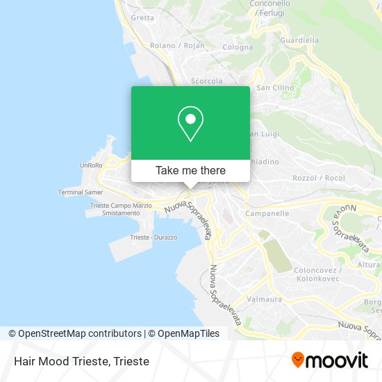 Hair Mood Trieste map