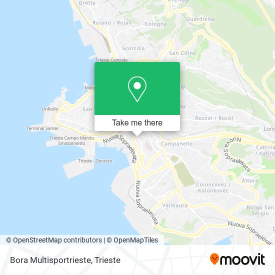 Bora Multisportrieste map