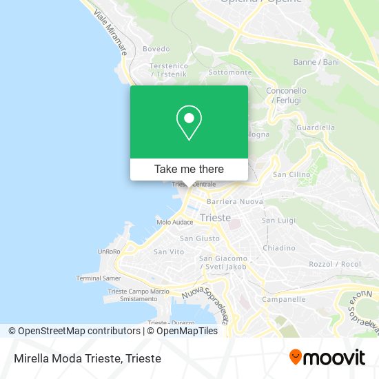 Mirella Moda Trieste map