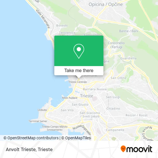 Anvolt Trieste map