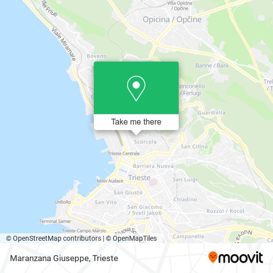 Maranzana Giuseppe map