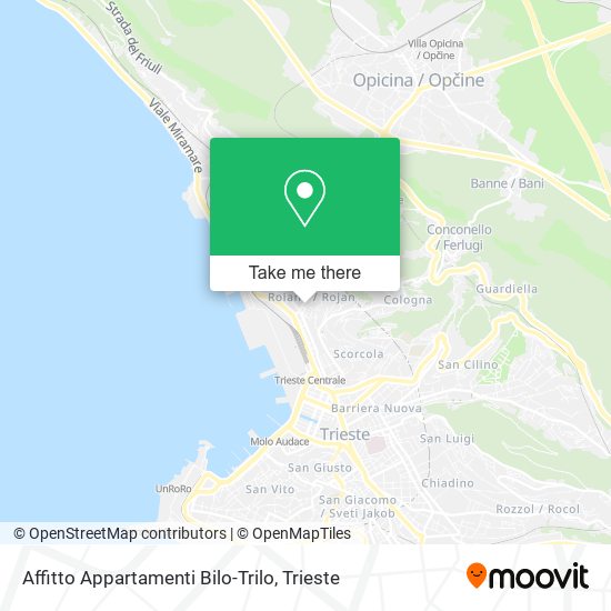 Affitto Appartamenti Bilo-Trilo map