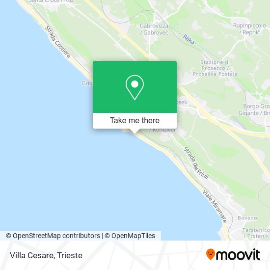 Villa Cesare map
