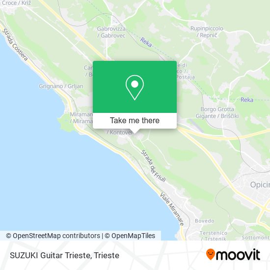 SUZUKI Guitar Trieste map