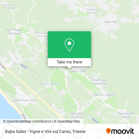 Bajta Salez - Vigne e Vini sul Carso map