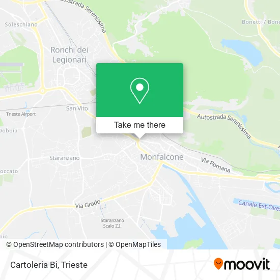 Cartoleria Bi map