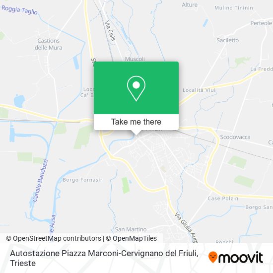 Autostazione Piazza Marconi-Cervignano del Friuli map