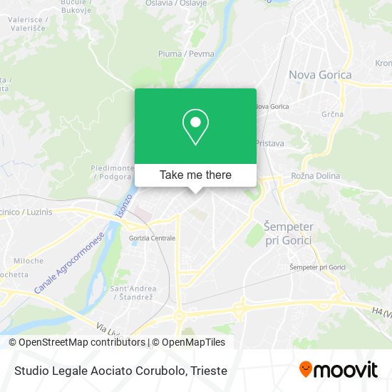 Studio Legale Aociato Corubolo map