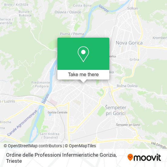 Ordine delle Professioni Infermieristiche Gorizia map