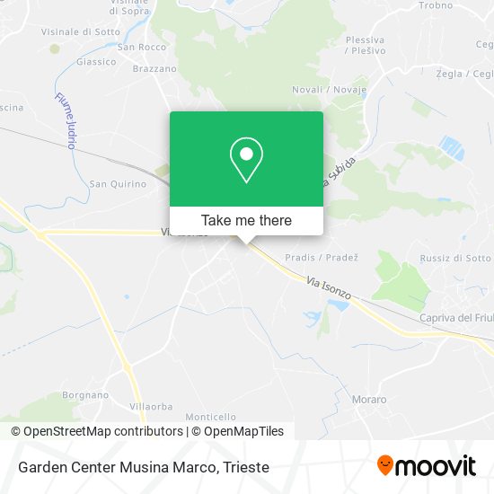 Garden Center Musina Marco map